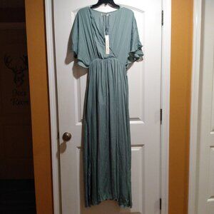 Flowy Green Photography Model or Bridesmaid Dress